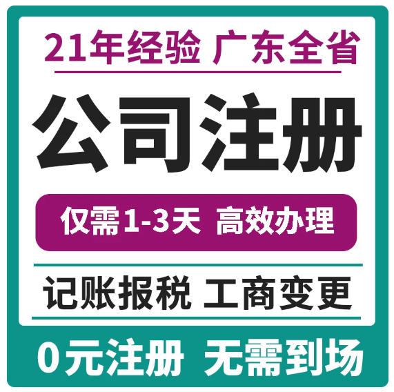 广州佛山东莞深圳公司注册营业执照办理代办注销变更异常记账报税