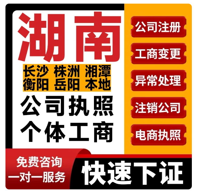 广州佛山深圳公司注册营业执照办理代办注销变更异常代理记账报税